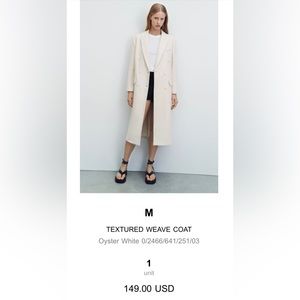 Zara Lightweight overcoat